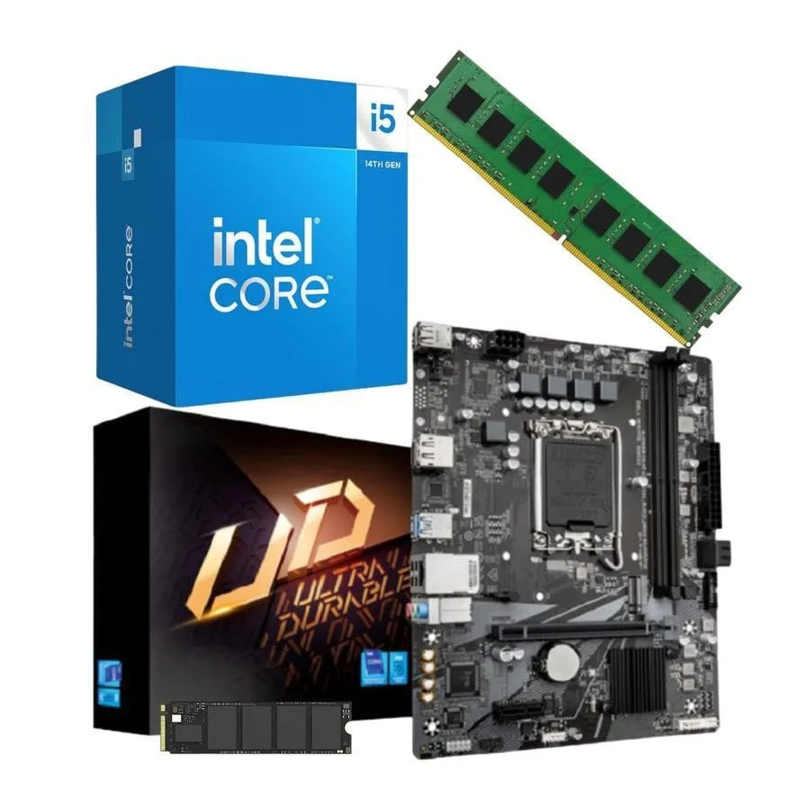 Combo Ecovision INTEL i5 14400f + Mother + 16 GB + 512 GB