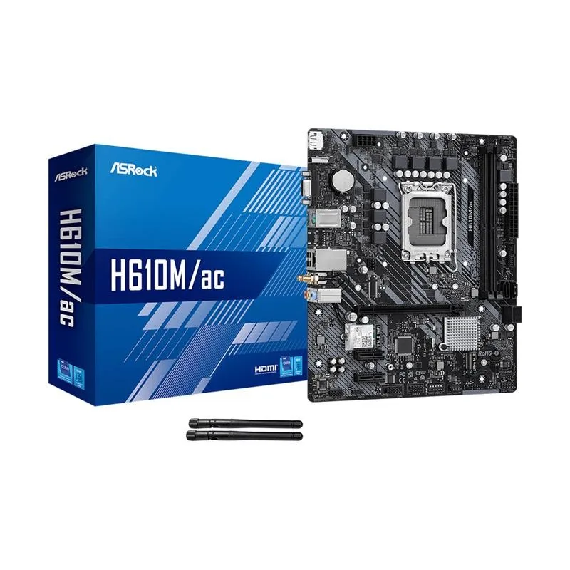 Mother Asrock (1700) H610M/Ac Intel® 12/13/14va. Gen