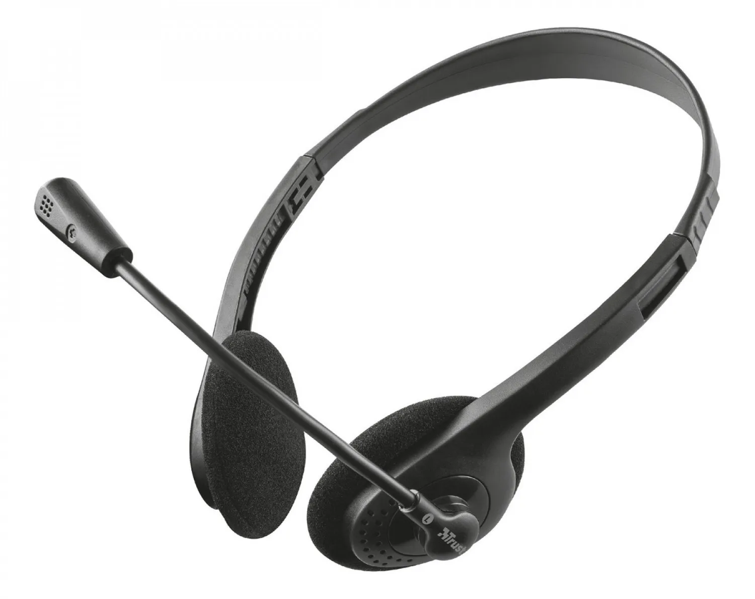 AURICULARES TRUST PRIMO LIGEROS CON MICRÓFONO AJUSTABLE NEGRO
