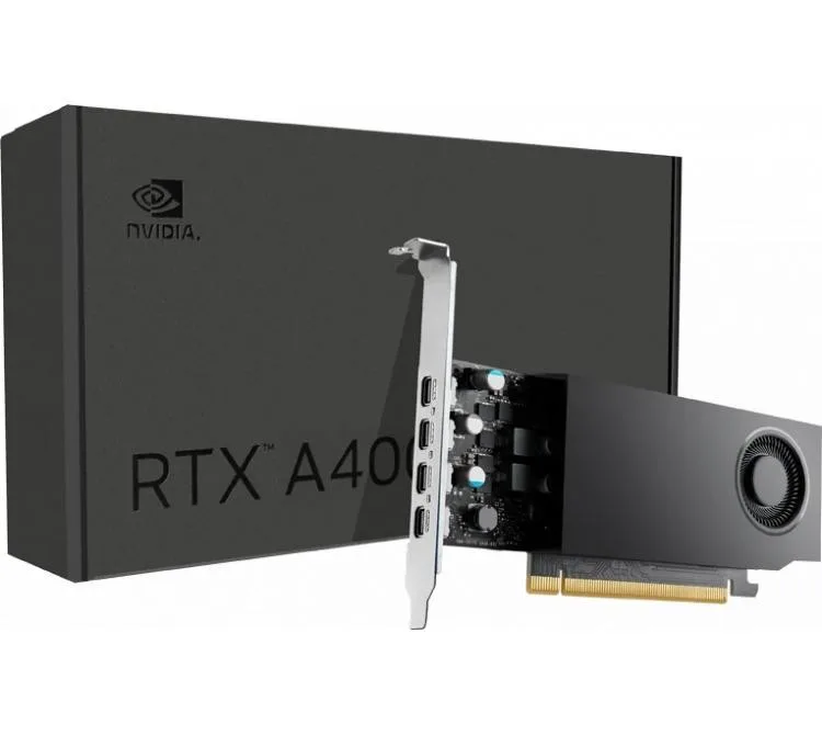 PLACA DE VIDEO PNY QUADRO RTX A400 4GB GDDR6 SINGLE SLOT SFF IA