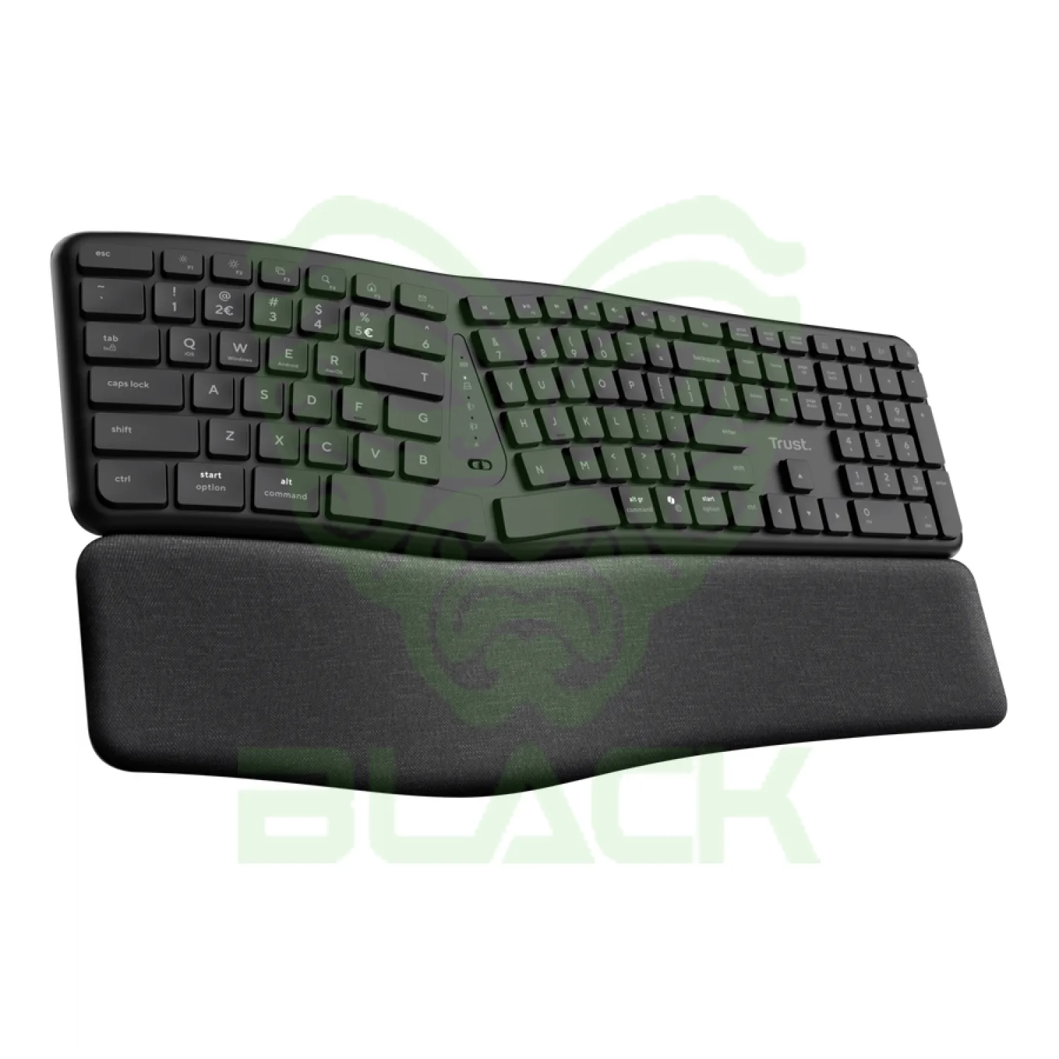 Teclado Trust Keyra Ergo Multi Wireless Es