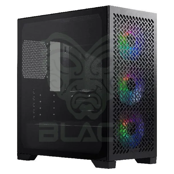 GABINETE COOLER MASTER ELITE 302 BLACK (3 FANS ARGB)