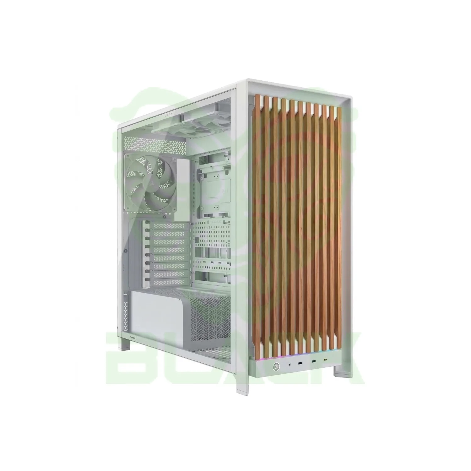 GABINETE CORSAIR FRAME 5000D WOOD RS PERFORMANCE MID-TOWER CASE BLANCO / MADERA