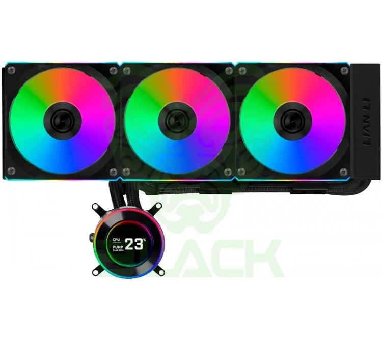 COOLER CPU LIAN LI HYDROSHIFT II LCD-S 360CL BLACK LCD SCREEN WATER COOLER