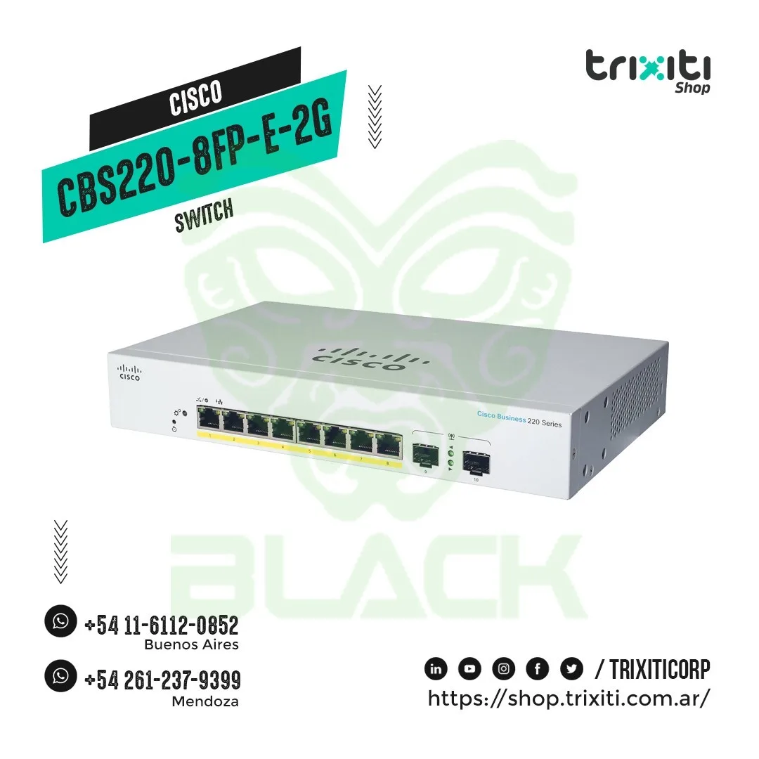 Sw Ci Cbs220 8g Fpoe 2x1g Sfp