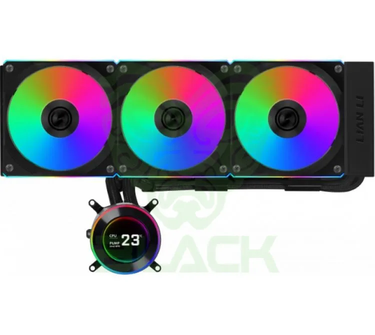 COOLER CPU LIAN LI HYDROSHIFT II LCD-C 360R BLACK LCD SCREEN WATER COOLER