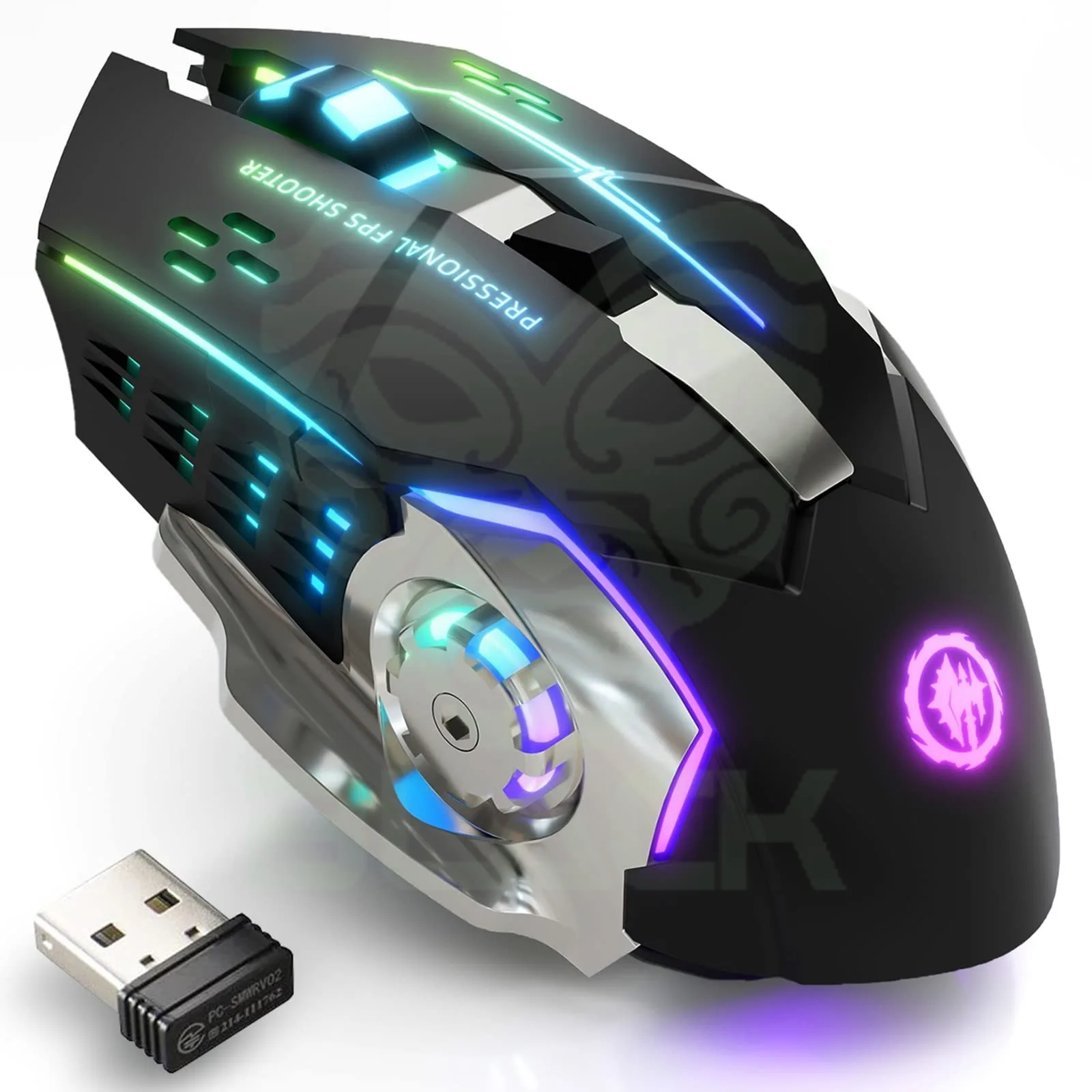 MOUSE GENIUS NX-8006S RED/BLK WIRELESS SILENCIOSO