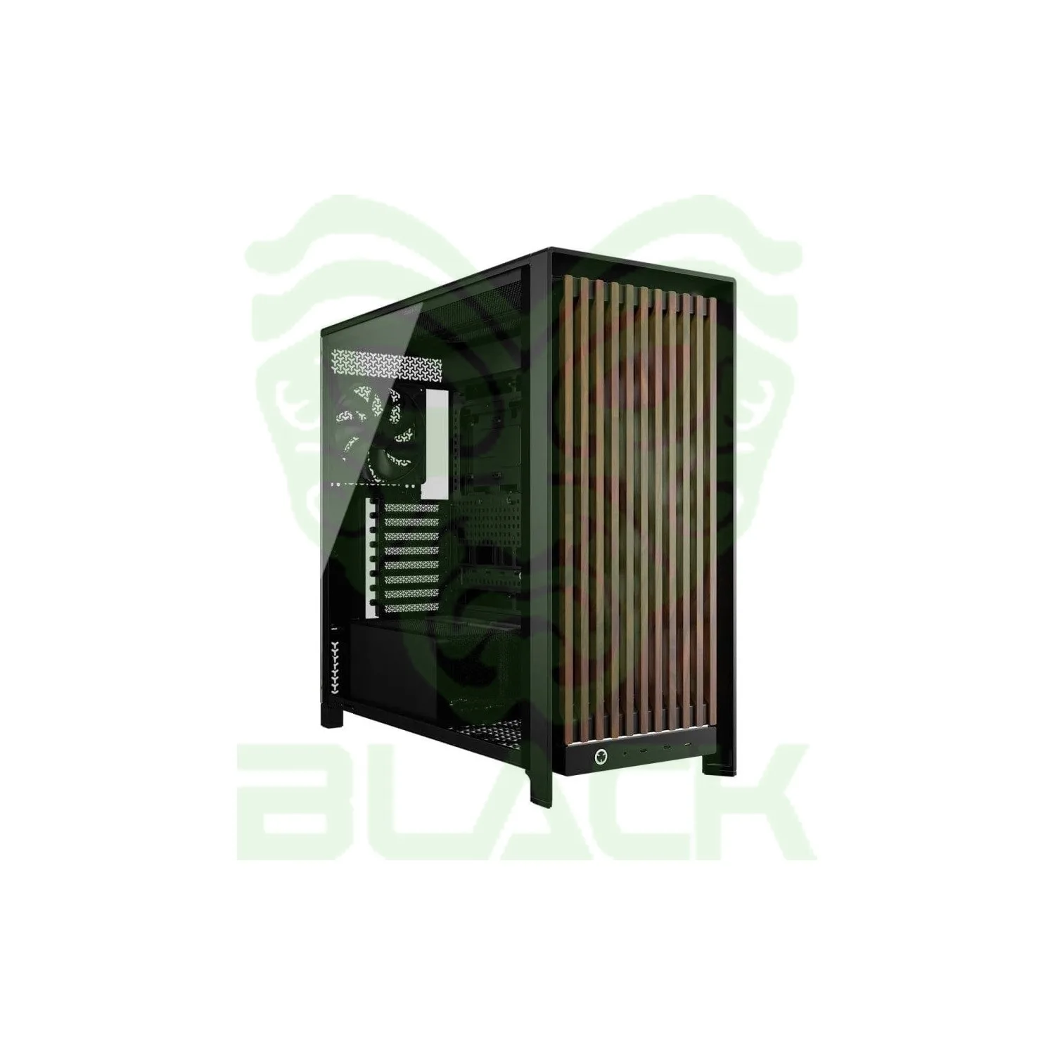 GABINETE CORSAIR FRAME 5000D WOOD RS PERFORMANCE MID-TOWER CASE NEGRO / MADERA