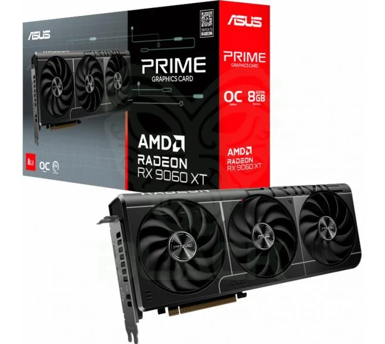 Placa De Video ASUS Prime Rx 9060xt Oc 8GB