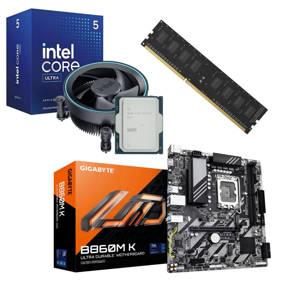 COMBO ECOVISION INTEL CORE ULTRA 5 225F + MOTHER + 16GB