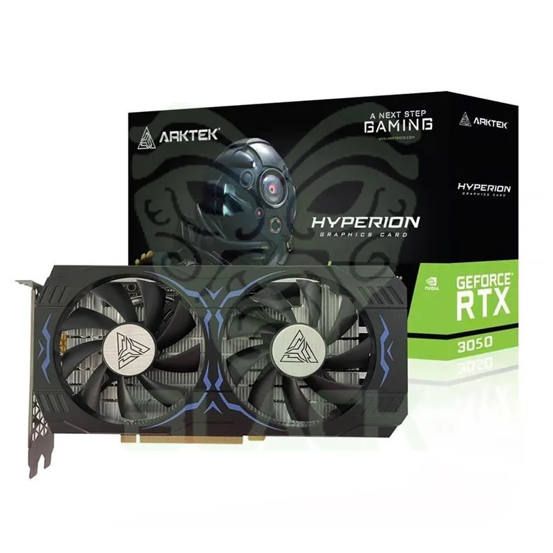 Placa De Video Arktek Rtx 3050 8GB Ddr6 128 Bit Twin Fans