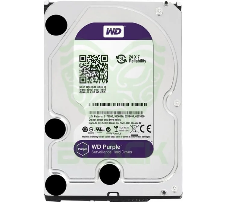 Disco Rigido Wd 6TB Purple 256MB Sata 5400rpm