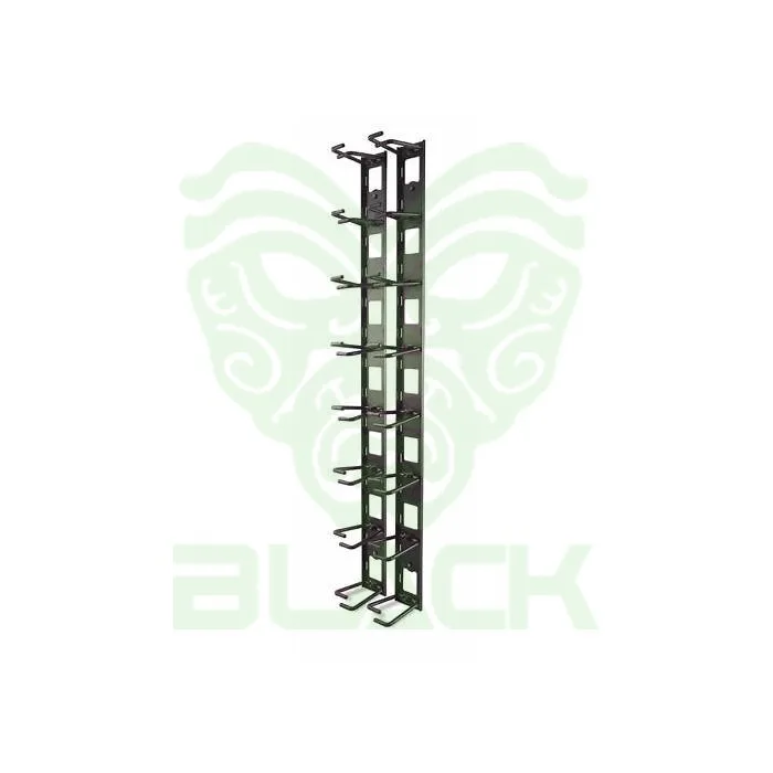 VERTICAL CABLE ORGANIZER, 8 CABLE RINGS,