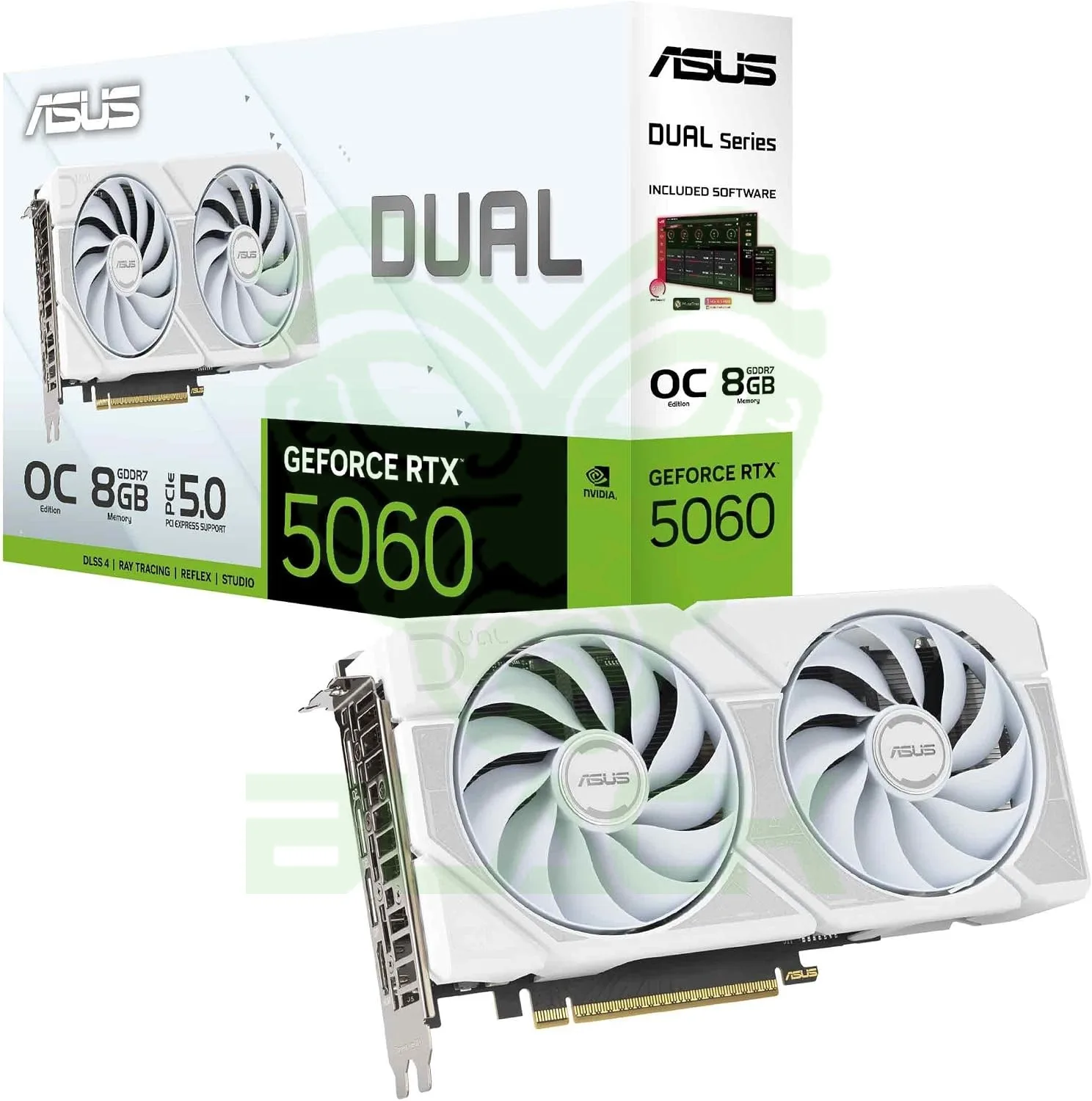Placa De Video ASUS Dual Geforce Rtx 5060 8GB Gddr7 Oc White