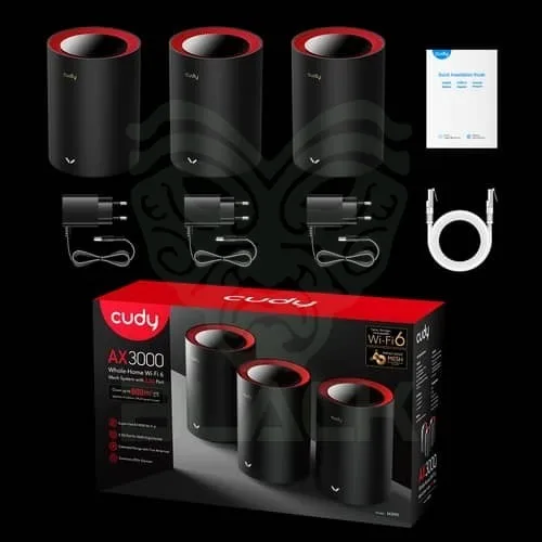 ROUTER MESH CUDY AC3000 GIGABIT 3 PACK