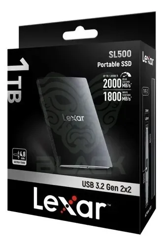 Lexar Sl500 1TB SSD Portátil Afa Edition 2000 MB/S Elite Legends