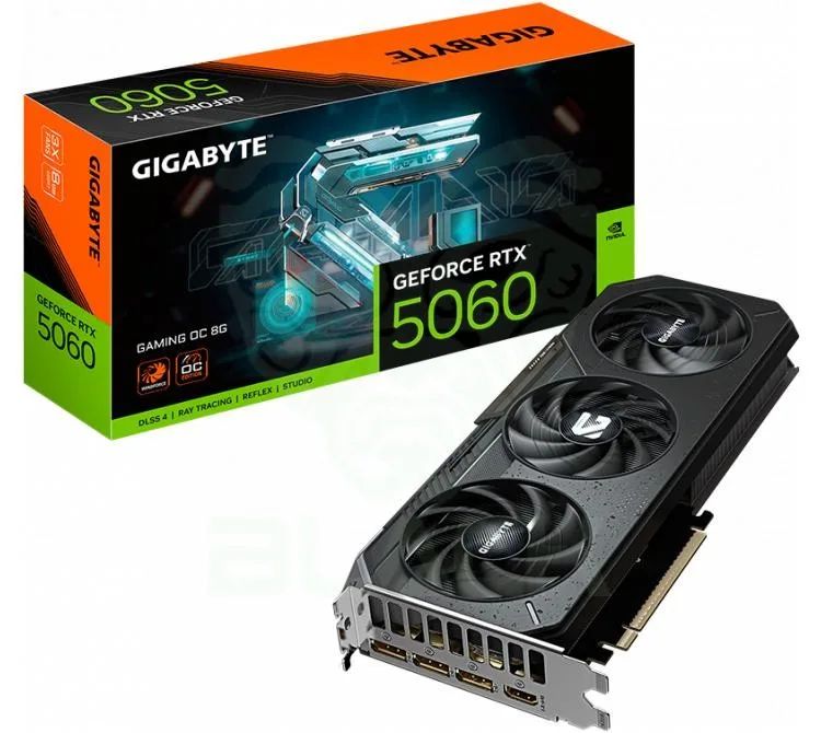 Placa De Video Gigabyte Geforce Rtx 5060 8GB Gddr7 Gaming Oc