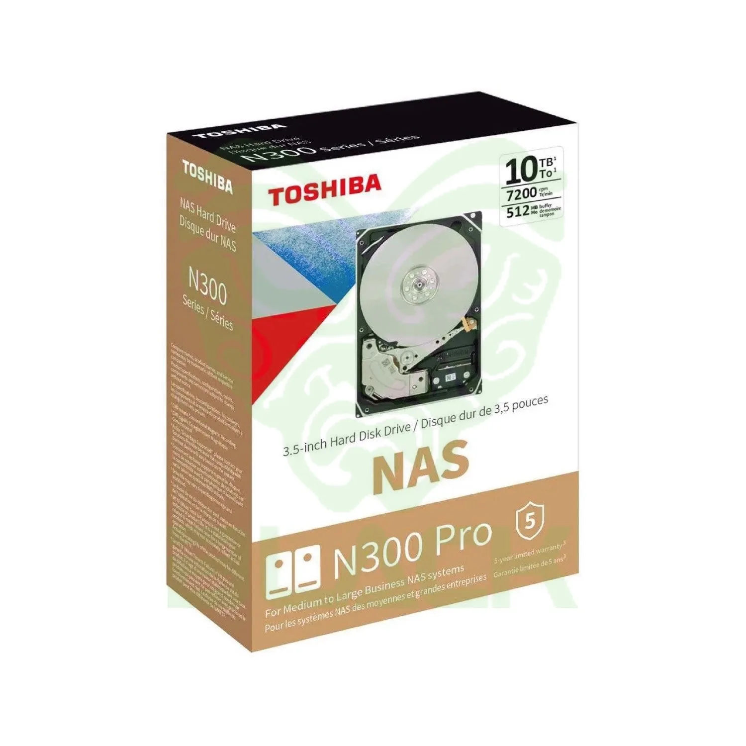 Disco Rigido Toshiba N300 Pro 10TB Nas Sata 7200rpm