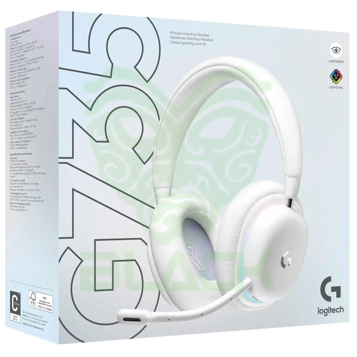 HEADSET LOGITECH G735 GAMING WHITE WIRELESS 2.4GHZ