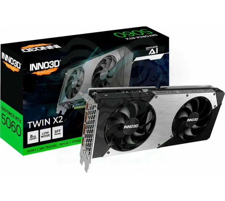 Placa De Video Inno3d Geforce Rtx 5060 8GB Gddr7 Twin X2