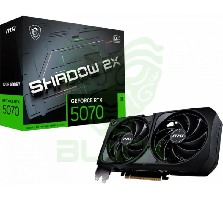 Placa De Video MSI Geforce Rtx 5070 12GB Gddr7 Shadow 2x Oc