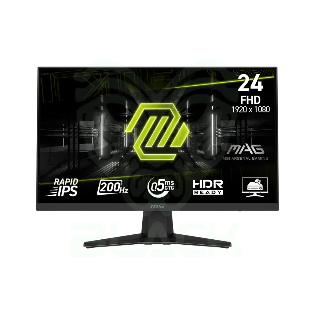 MONITOR GAMER MSI 24" MAG 244F FHD RAPID IPS 200HZ 0.5MS FLAT 1XHDMI + 1XDP (II)