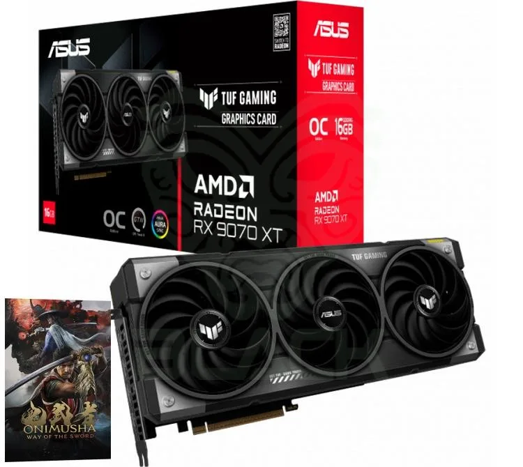Placa De Video ASUS TUF Radeon Rx 9070 Xt 16GB Gddr6 Gaming Oc