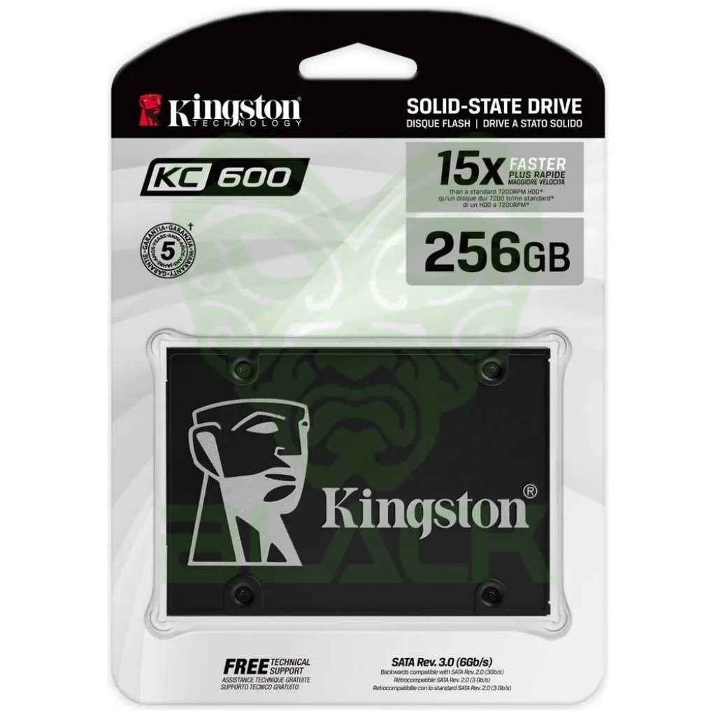 DISCO SOLIDO INTERNO SSD KINGSTON 256GB KC600 2.5 SATA3