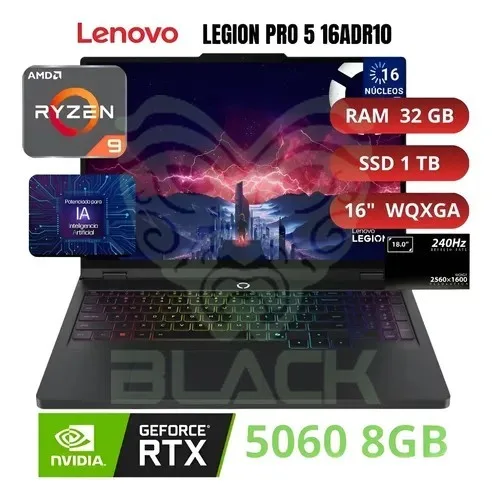 Notebook Gamer Lenovo Legion Pro 5 16adr10 16