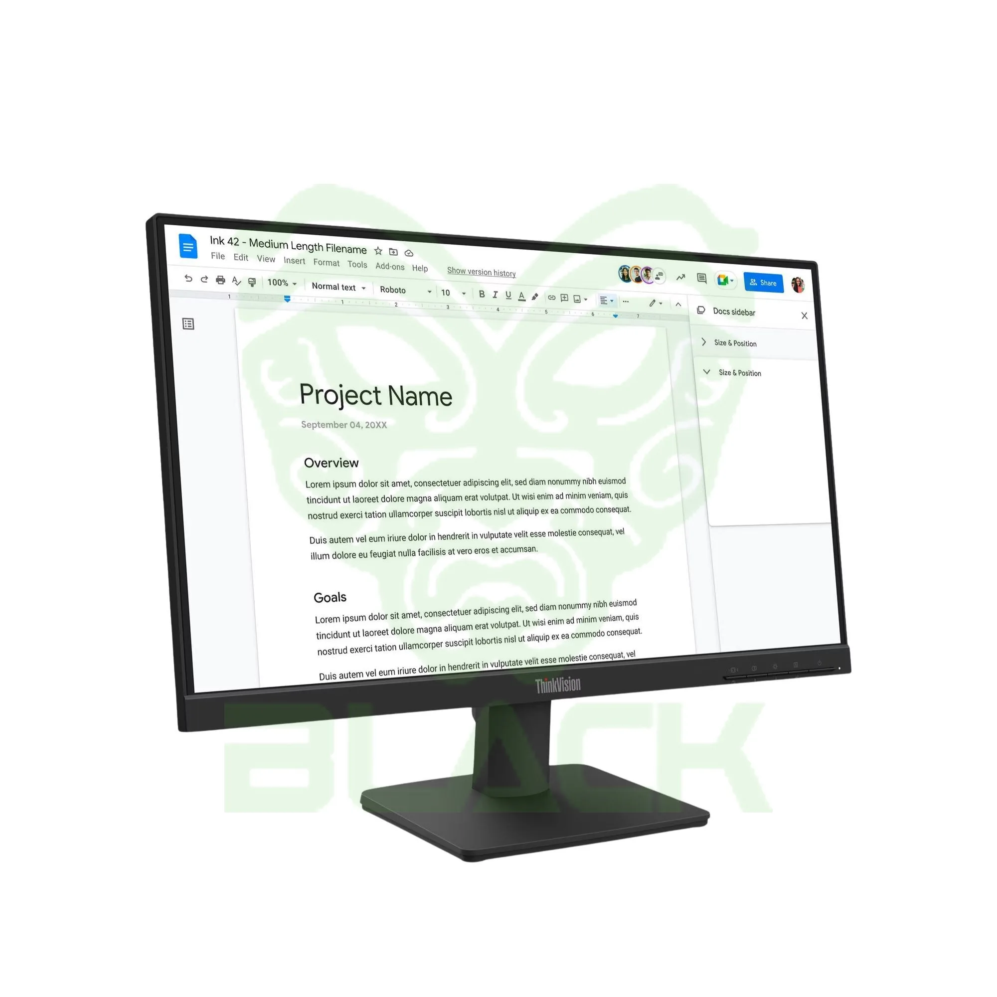 MONITOR LENOVO 21.5 PULGADAS FULL HD IPS 100HZ HDMI VGA 64CBKAR6AR