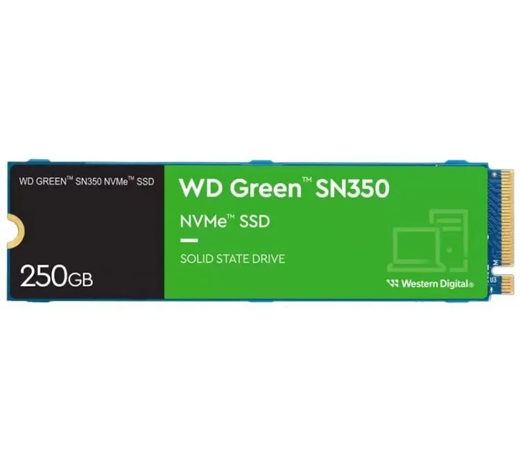 DISCO SOLIDO SSD M.2 WD 250GB GREEN SN350 2400MB/S NVME PCI-EXPRESS X4