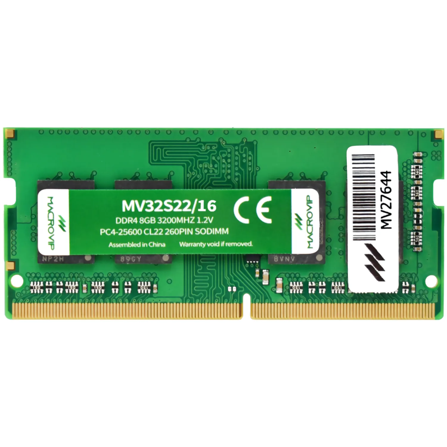 Memoria SODIMM DDR4 16GB Macrovip 3200MHz