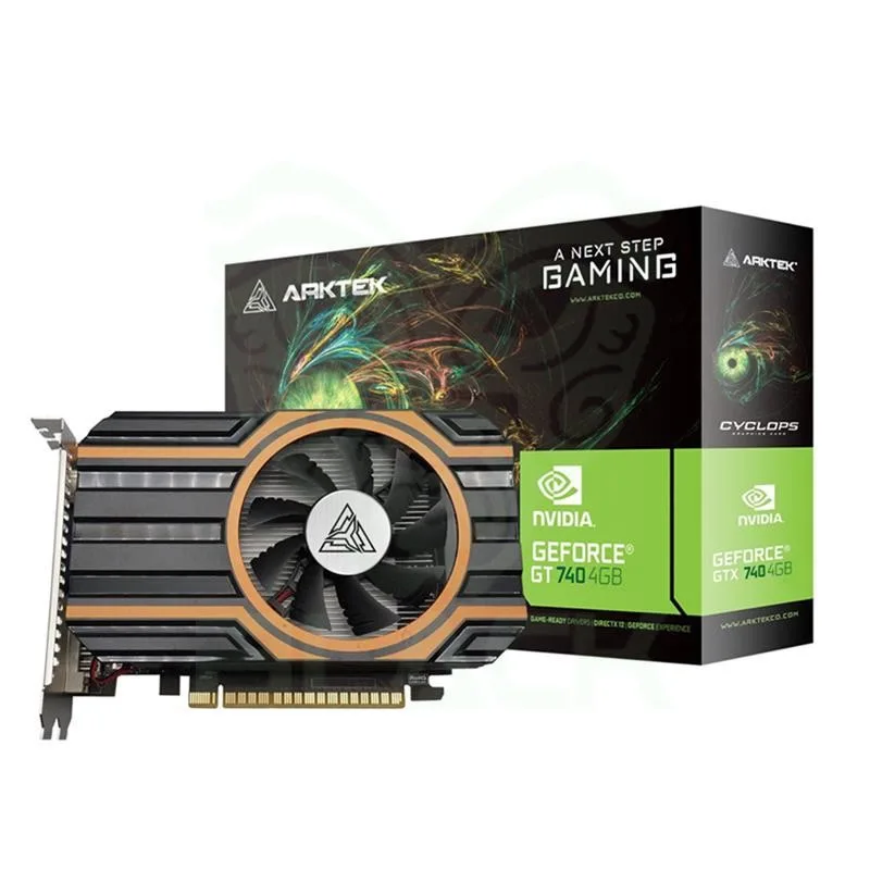 Placa De Video Arktek Geforce Gt740 4GB DDR5 128bit ATX Single Fan