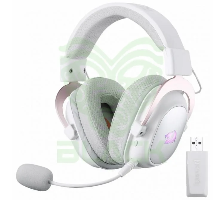 AURICULARES REDRAGON ZEUS H510 PRO WIRELESS 2.4GHZ BLUETOOTH 5.2 RGB SURROUND 7.1 WHITE
