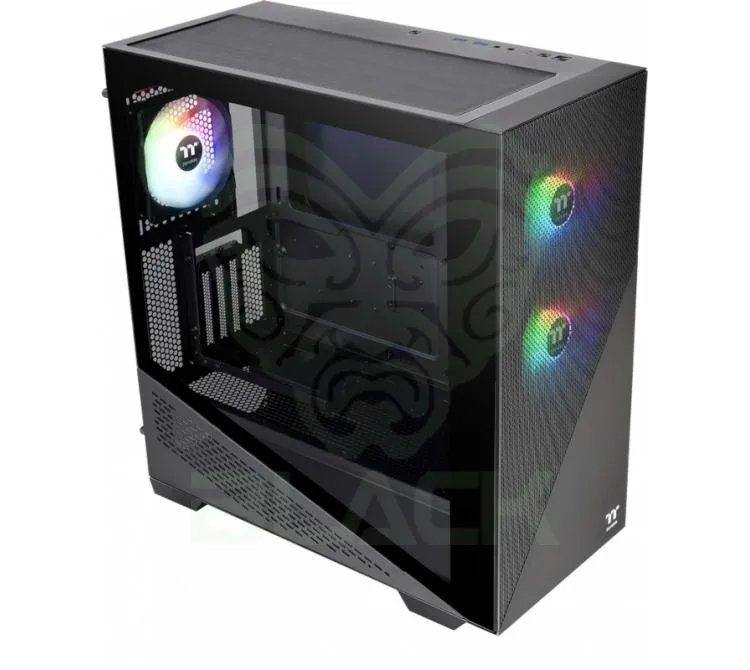 Gabinete Thermaltake Dividier 370 Tg ARGB 3x120mm ARGB Black Vidrio Templado