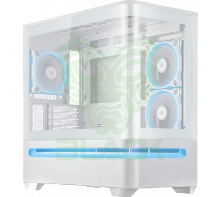 Gabinete ASUS Prime Ap202 3x120mm Tg White ARGB Light Band Vidrio Templado