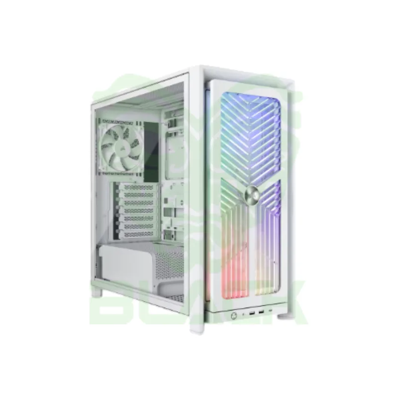 Gabinete Corsair Frame 4000x Rs Mid-tower Tg Fan X3 White