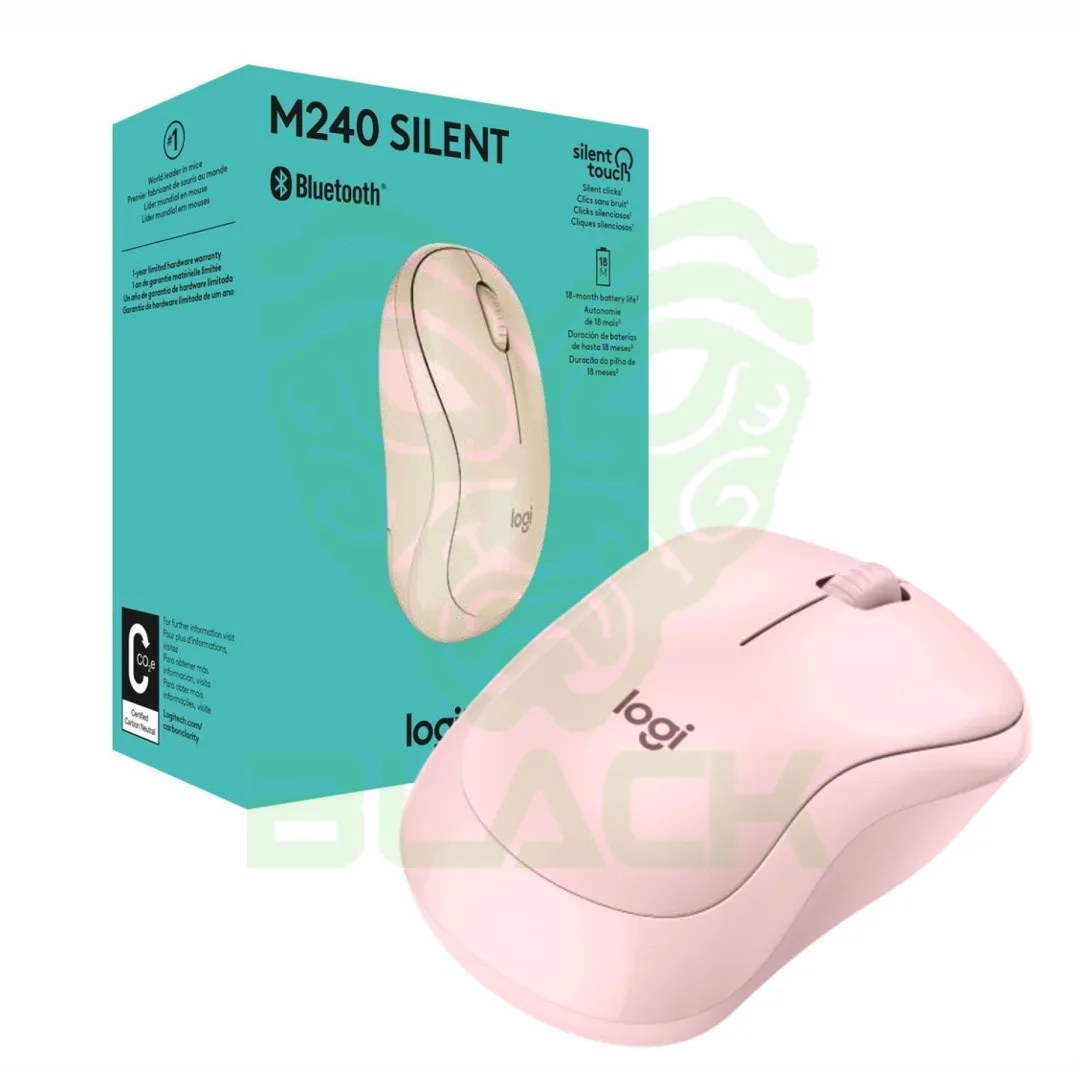 MOUSE INALÁMBRICO LOGITECH M240 SILENT BT 2.4GHZ ROSE