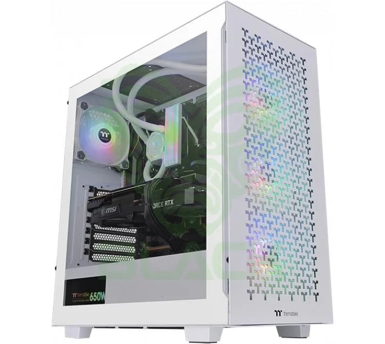 Gabinete Thermaltake V350 Tg ARGB Air Snow 3x120mm ARGB Vidrio Templado