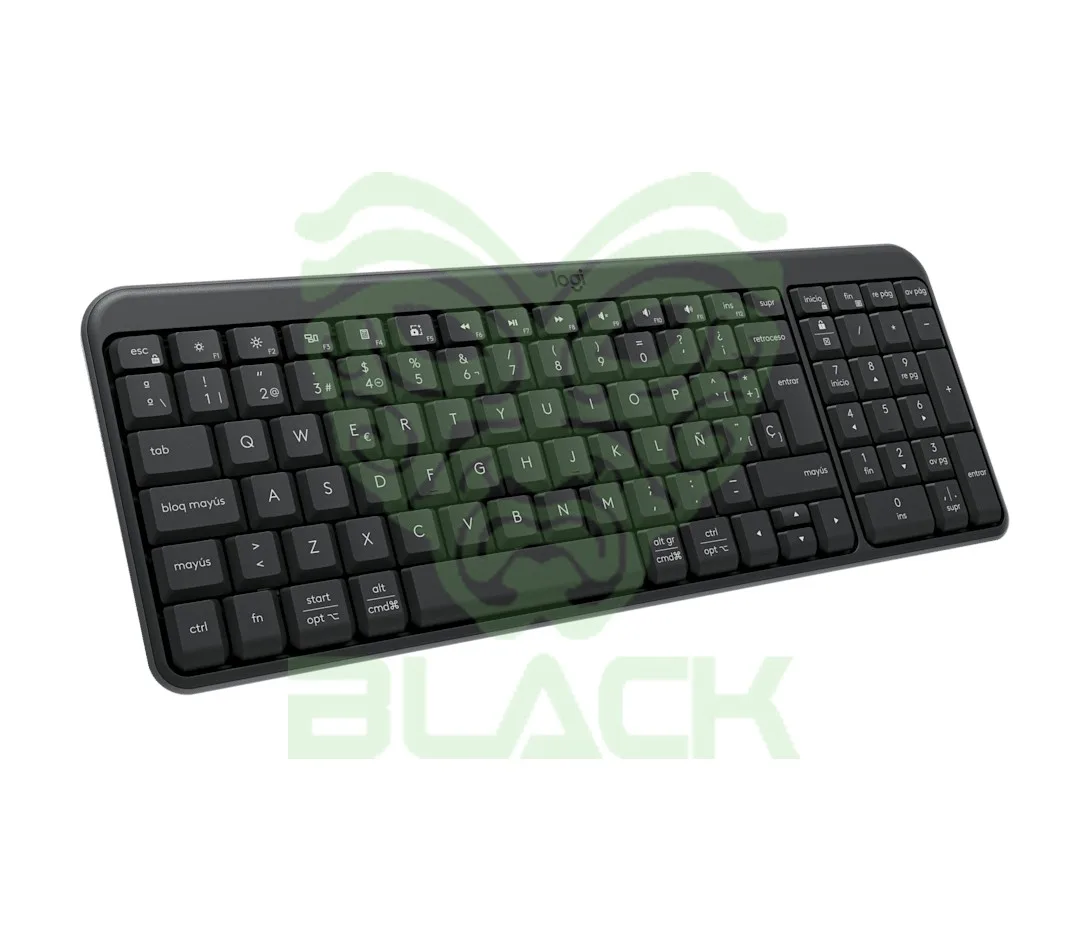 TECLADO LOGITECH K250 GRAPHITE WIRELESS 2.4GHZ - BT