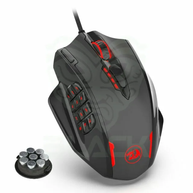 MOUSE REDRAGON IMPACT M908 NEGRO