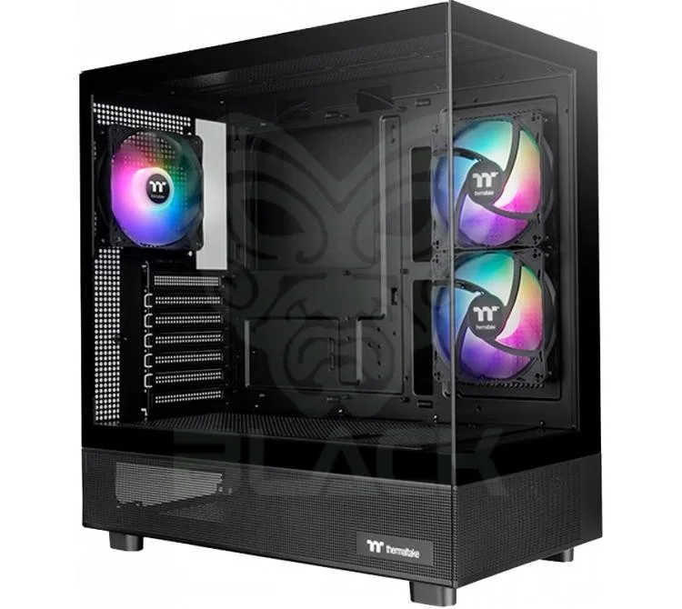 GABINETE THERMALTAKE VIEW 270 PLUS TG BLACK 3X120MM ARGB FANS VIDRIO TEMPLADO