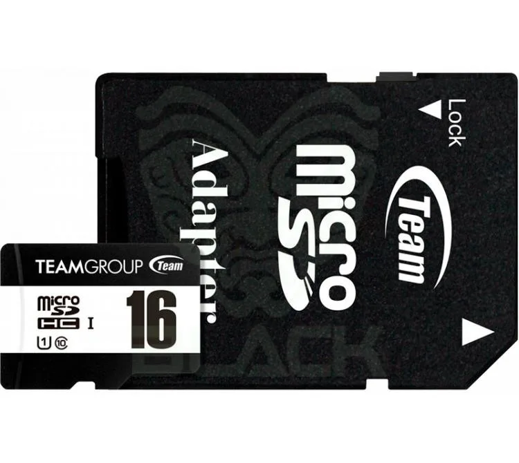 MEMORIA MICRO SDHC TEAM UHS-I 16GB 80MB/S CLASE 10 CON ADAPTADOR