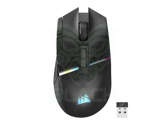 MOUSE CORSAIR GAMING DARKSTAR RGB MMO WIRELESS BLACK