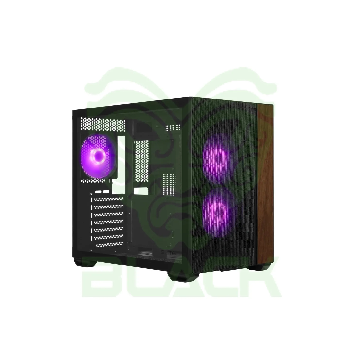 GAB COOLER MASTER ELITE 660 3*FAN ARGB ATX BK