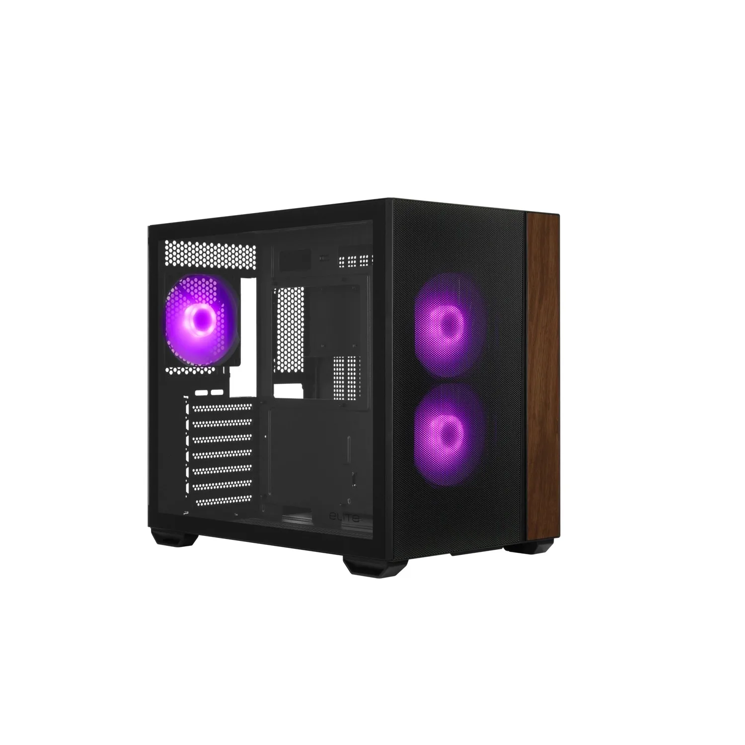 GABINETE COOLER MASTER ELITE 660 MID TOWER 3 FANS ARGB VIDRIO TEMPLADO BLACK S/FUENTE