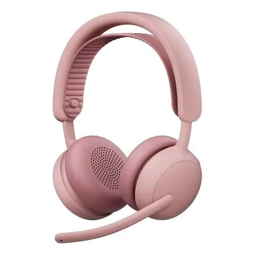 Headset Logitech Zone 2 Es Rose Wireless 2.4GHz - BT