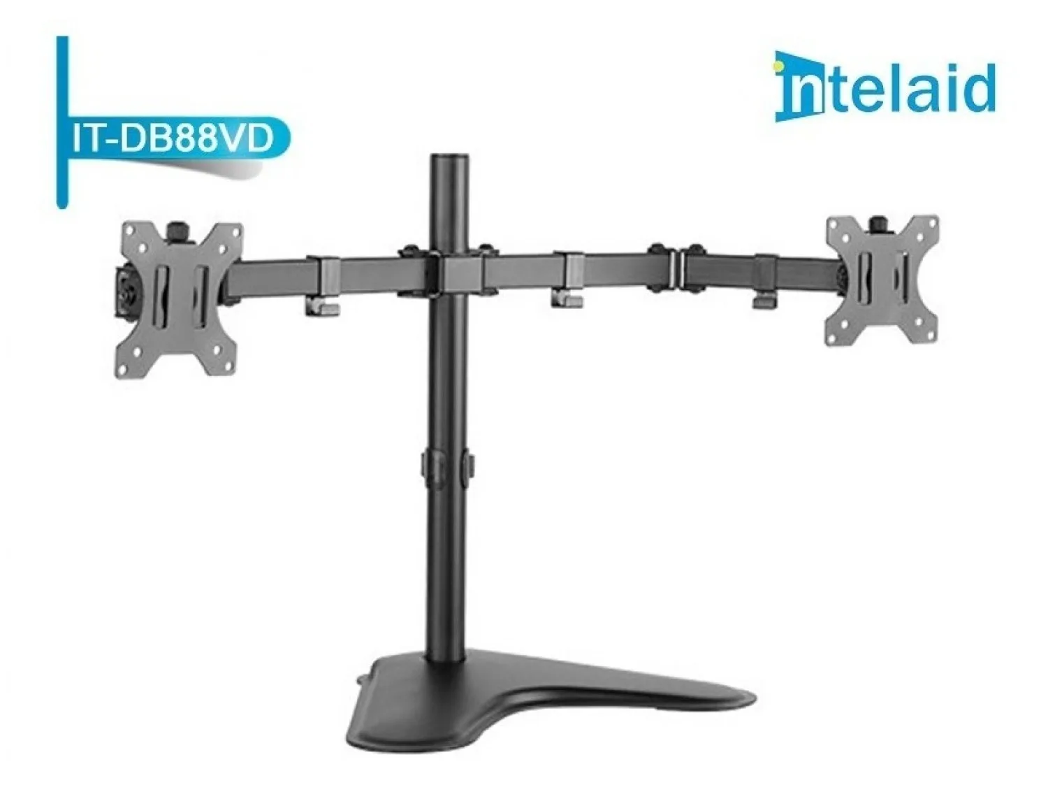 Soporte Intelaid De Escritorio Doble Monitor Con Base 13/32 Max 8kg IT-DB88VD — foto 2