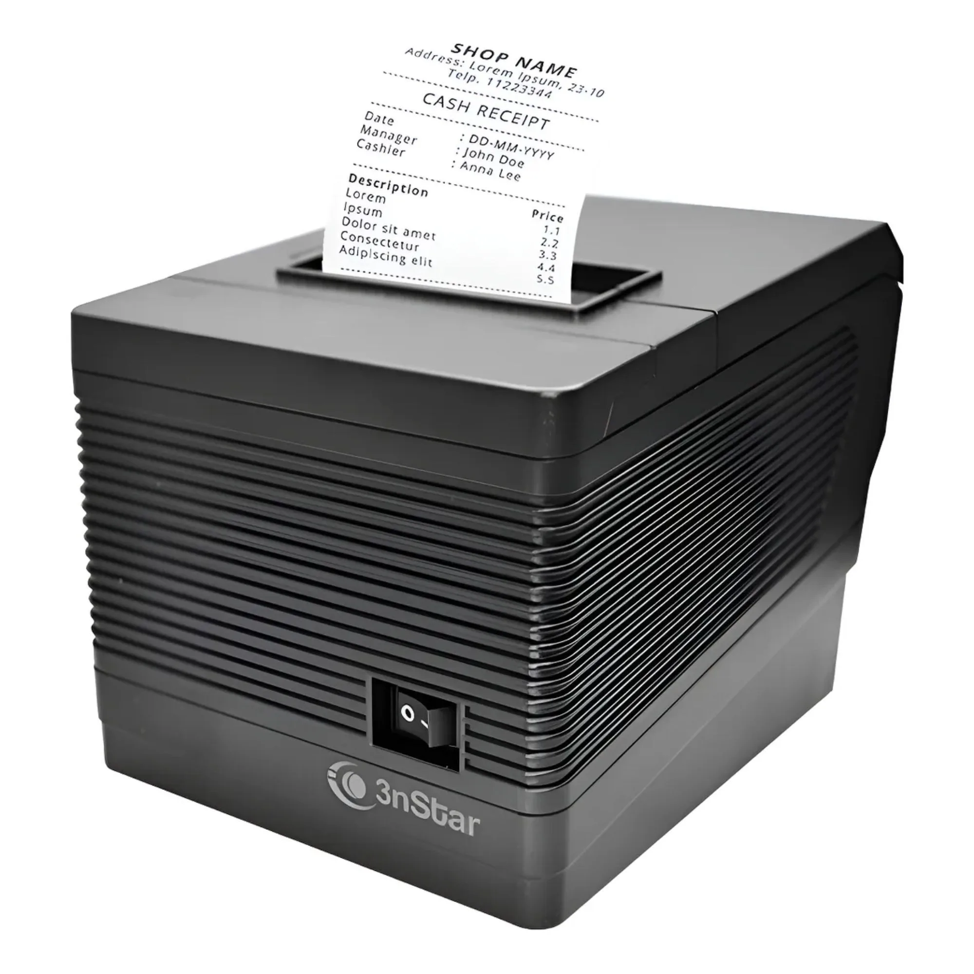 IMPRESORA TERMICA DE RECIBOS 3NSTAR RPT008 LAN+USB+SERIAL 80MM NEGRO