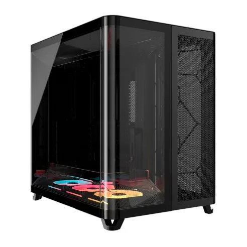 Gabinete Corsair Air 5400 Lx-r RGB Icue Link Mid Tower Negro